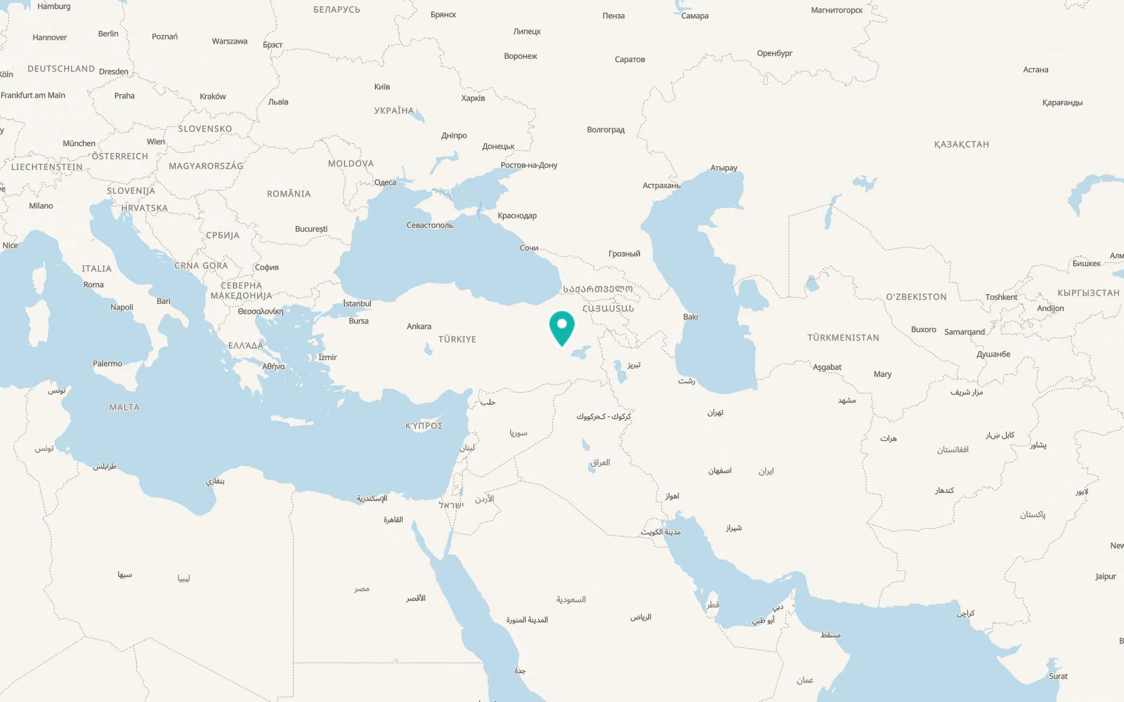 Map of Korkut