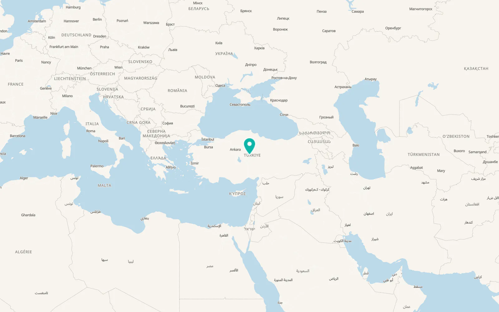 Map of Kozaklı