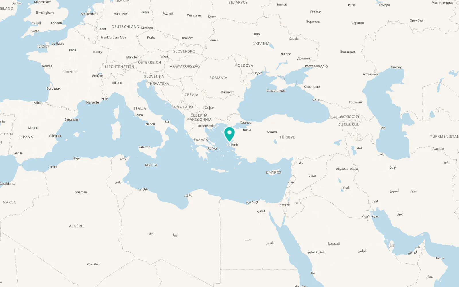 Map of Küçükbahçe