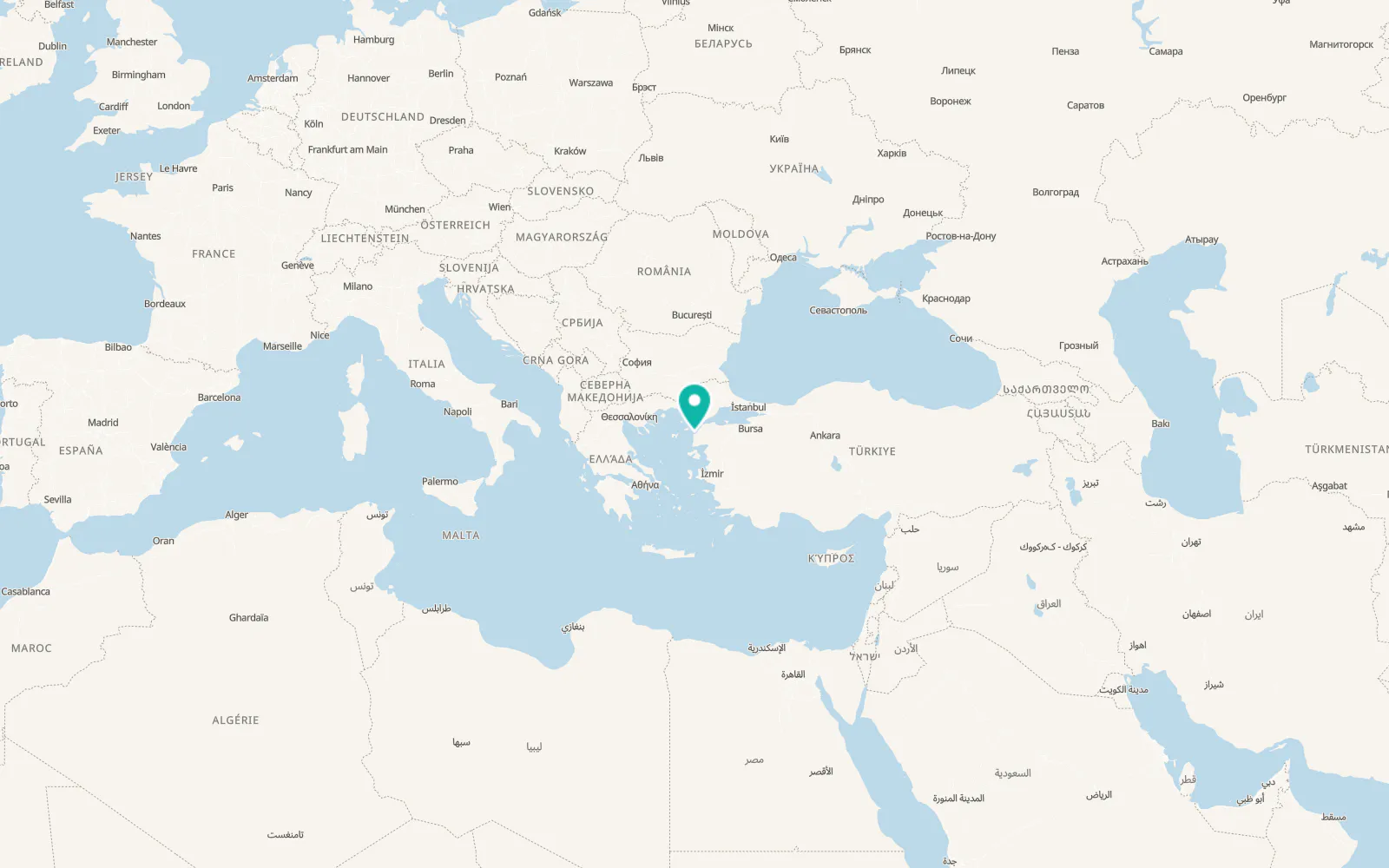Map of Kumkale