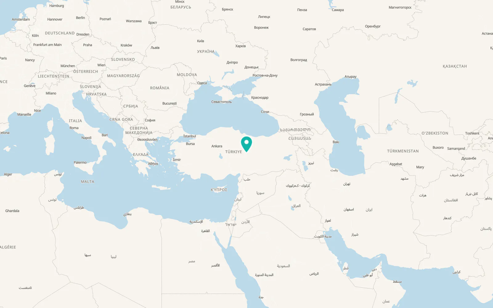 Map of Kuşkayası