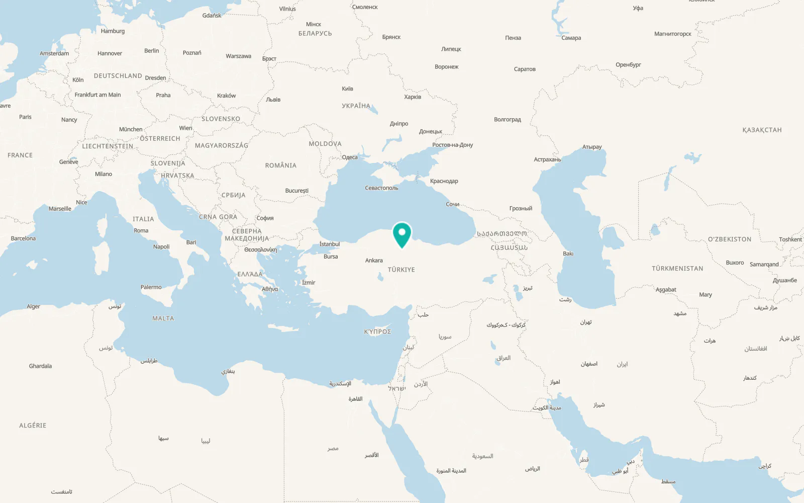 Map of Mecitözü