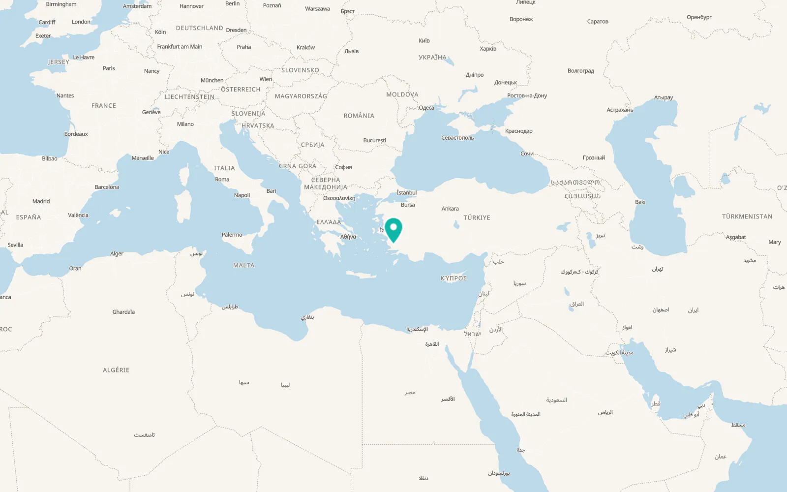 Map of Milas