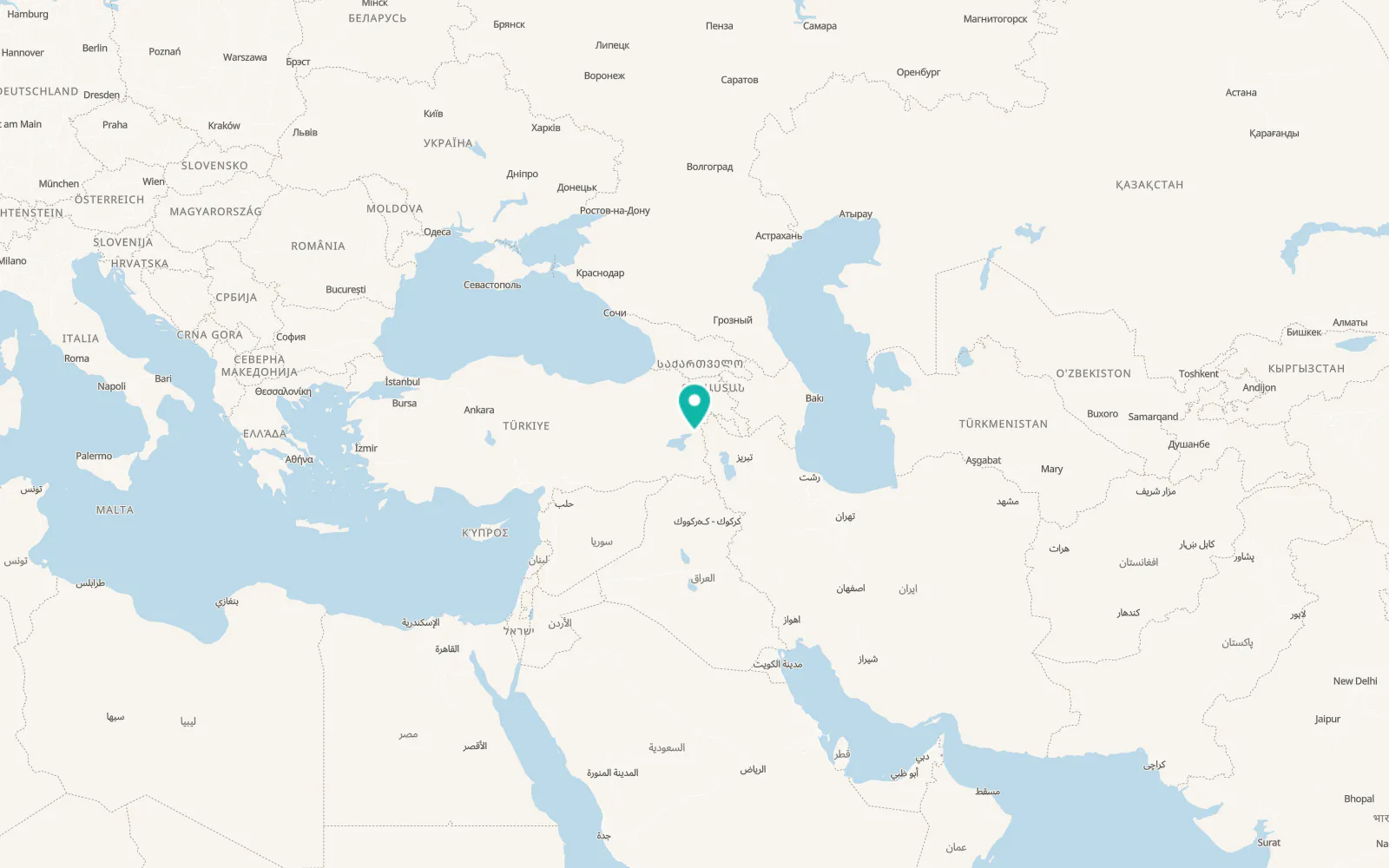 Map of Muradiye