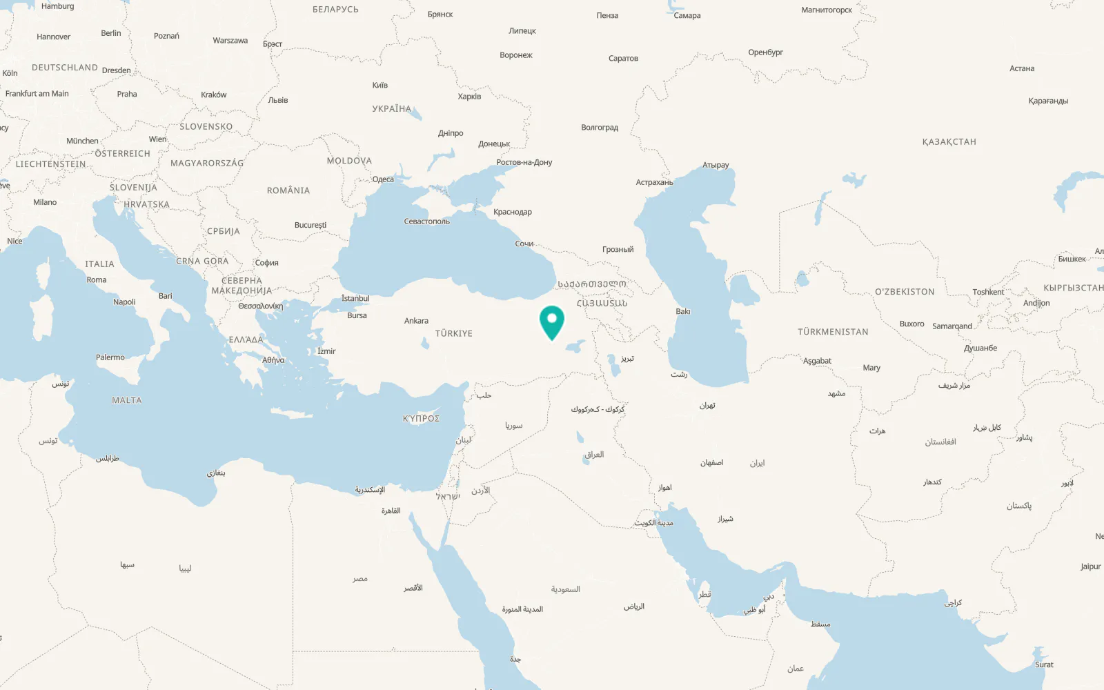 Map of Muş
