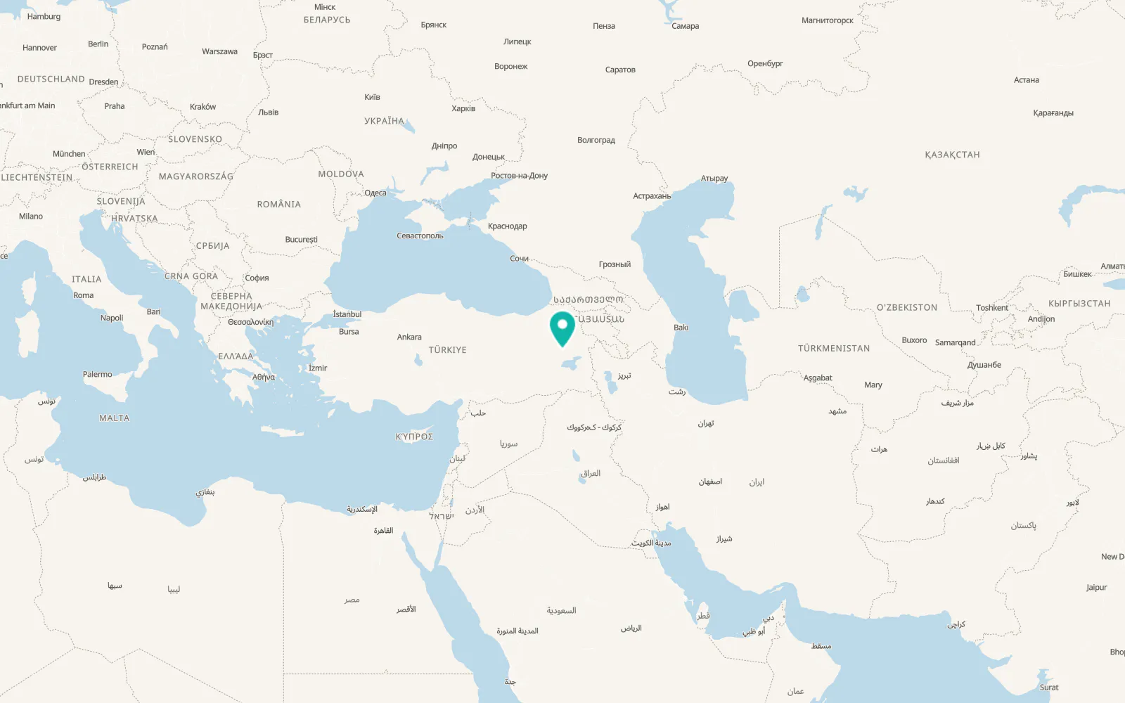 Map of Nurettin