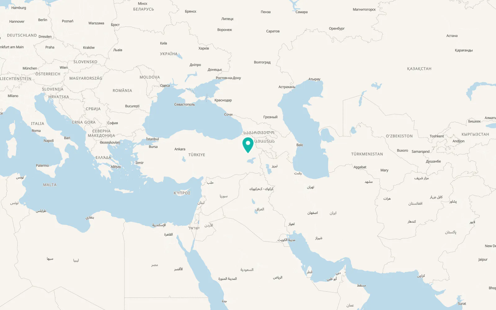 Map of Nurettin