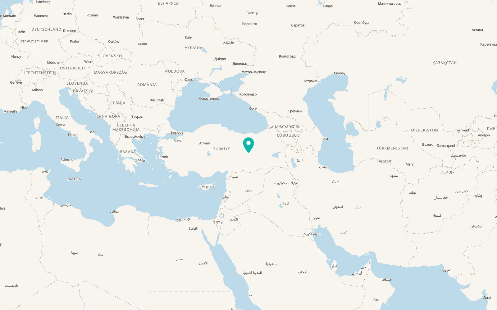 Map of Örençay