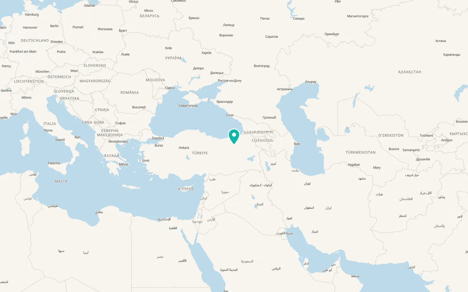 Map of Örence