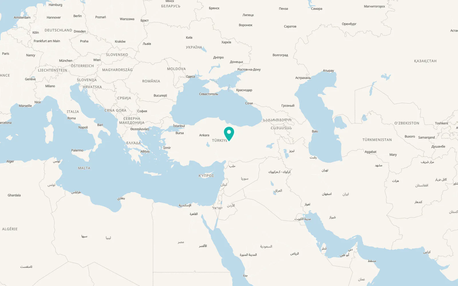 Map of Örenşehir