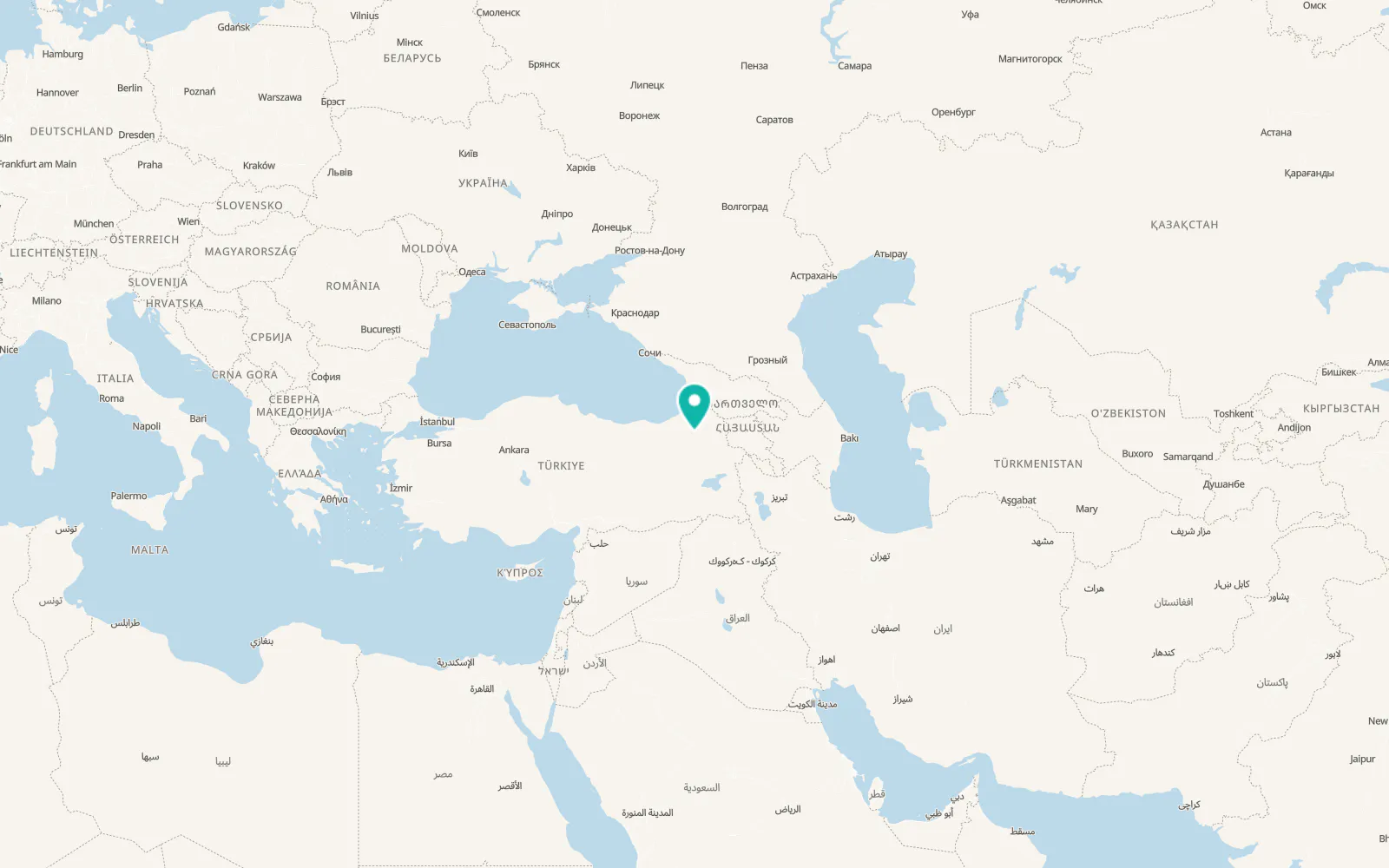 Map of Oltu