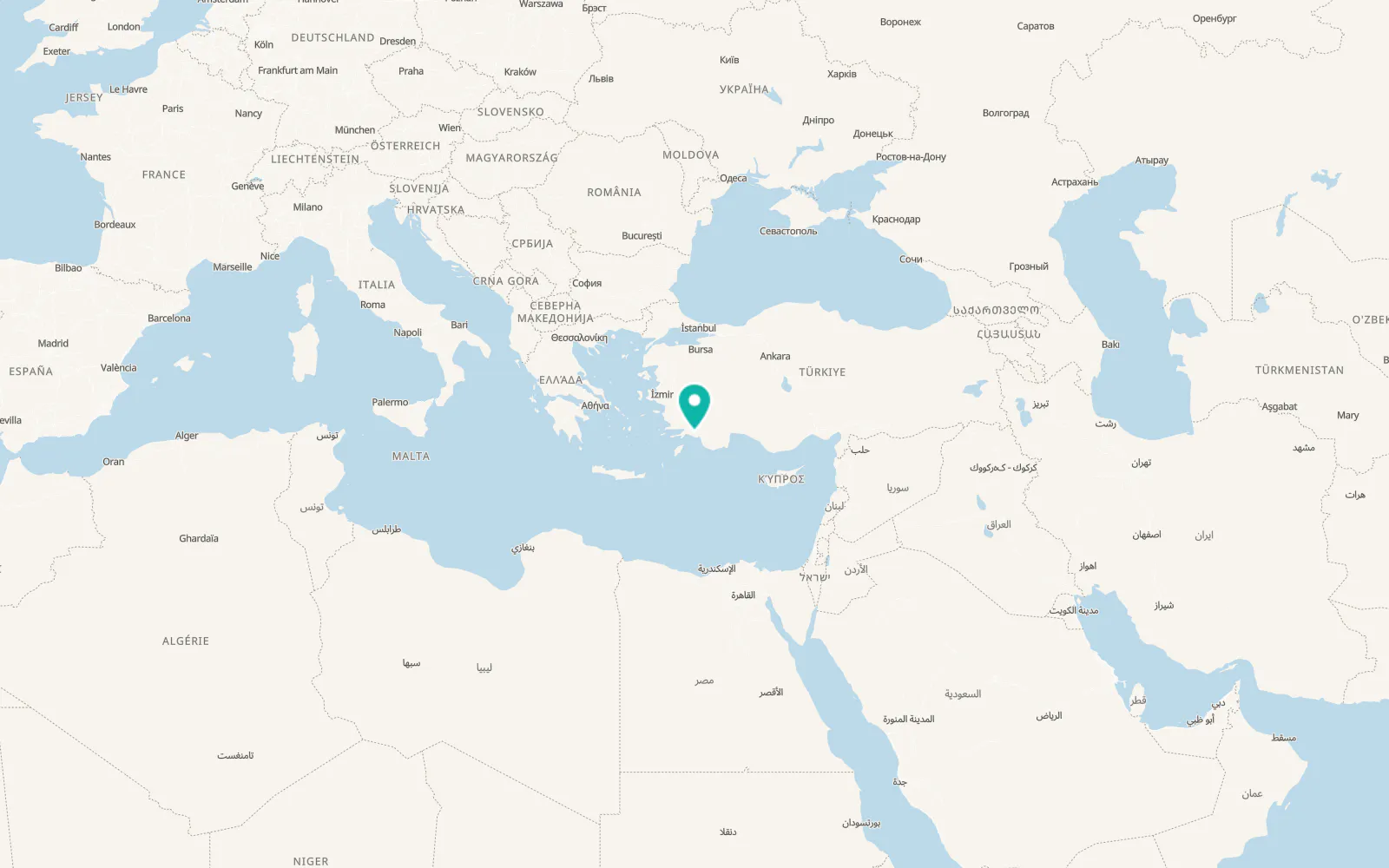 Map of Ortaca