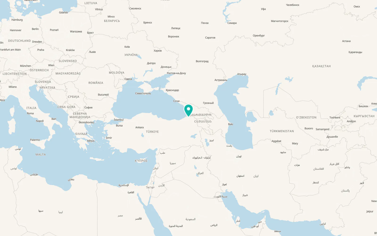 Map of Ortaköy