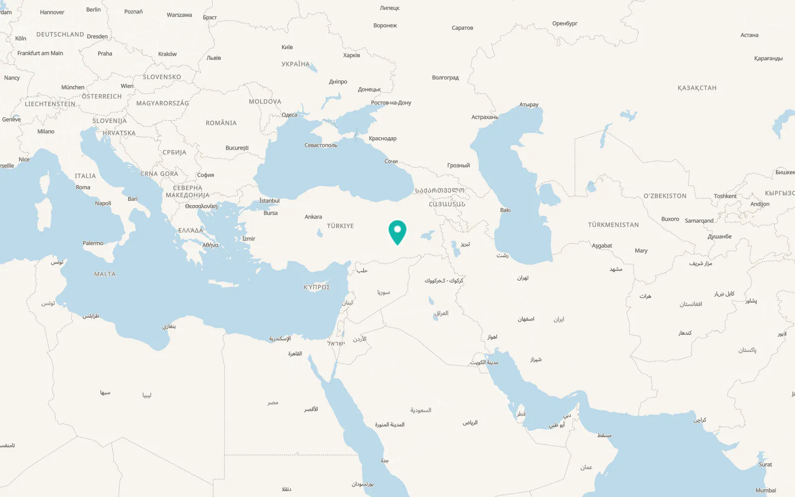 Map of Ortaşar