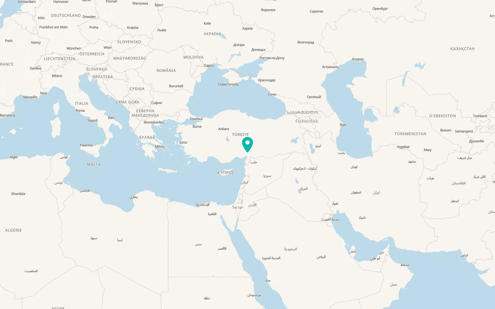 Map of Osmaniye