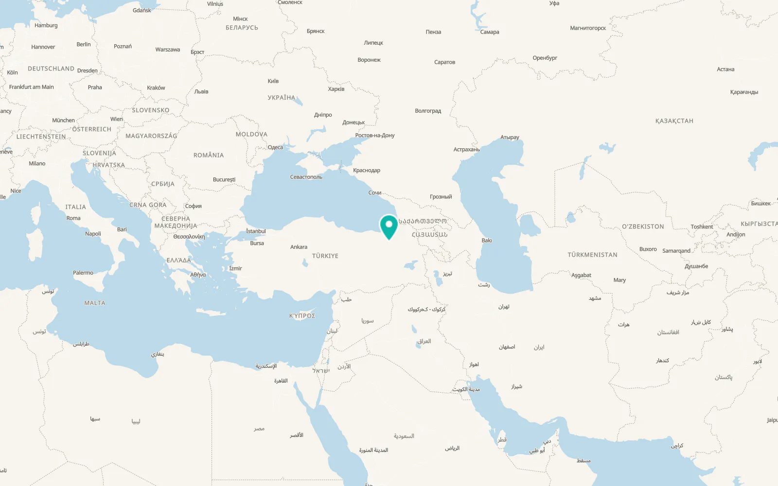 Map of Ovacık