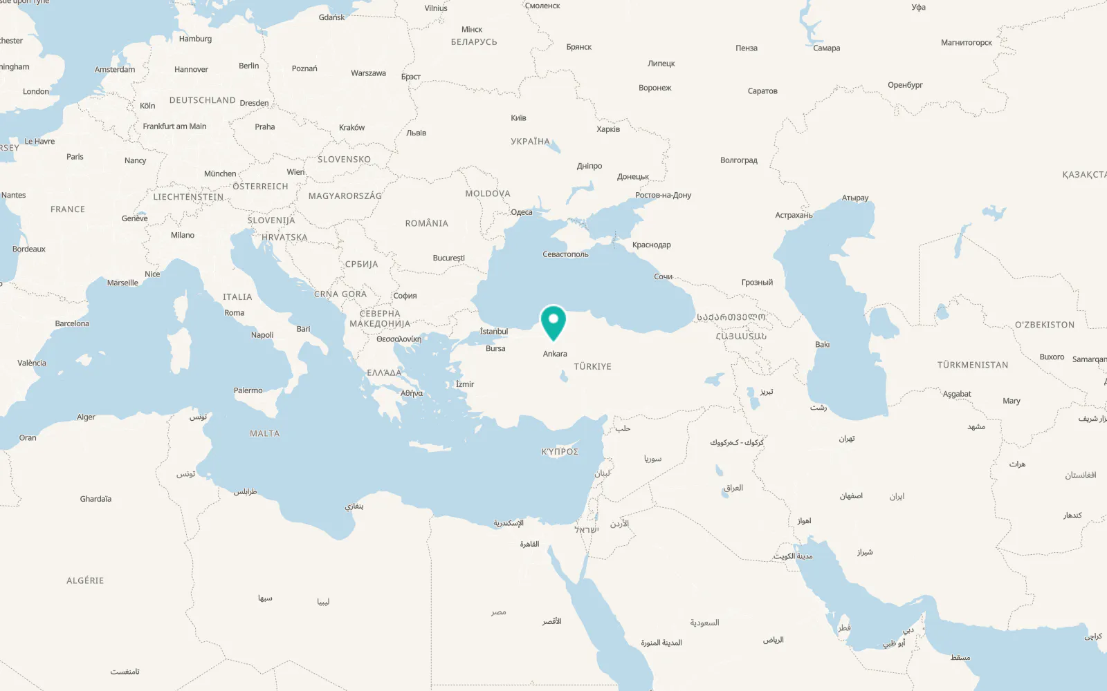 Map of Pazar
