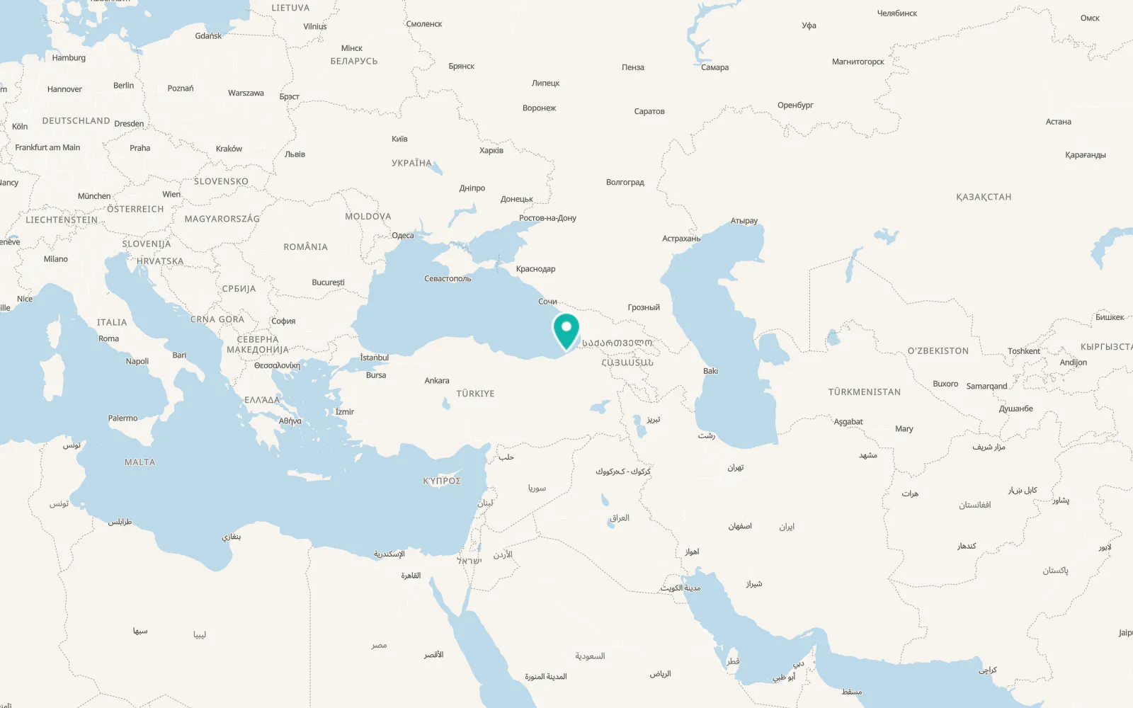 Map of Pazar