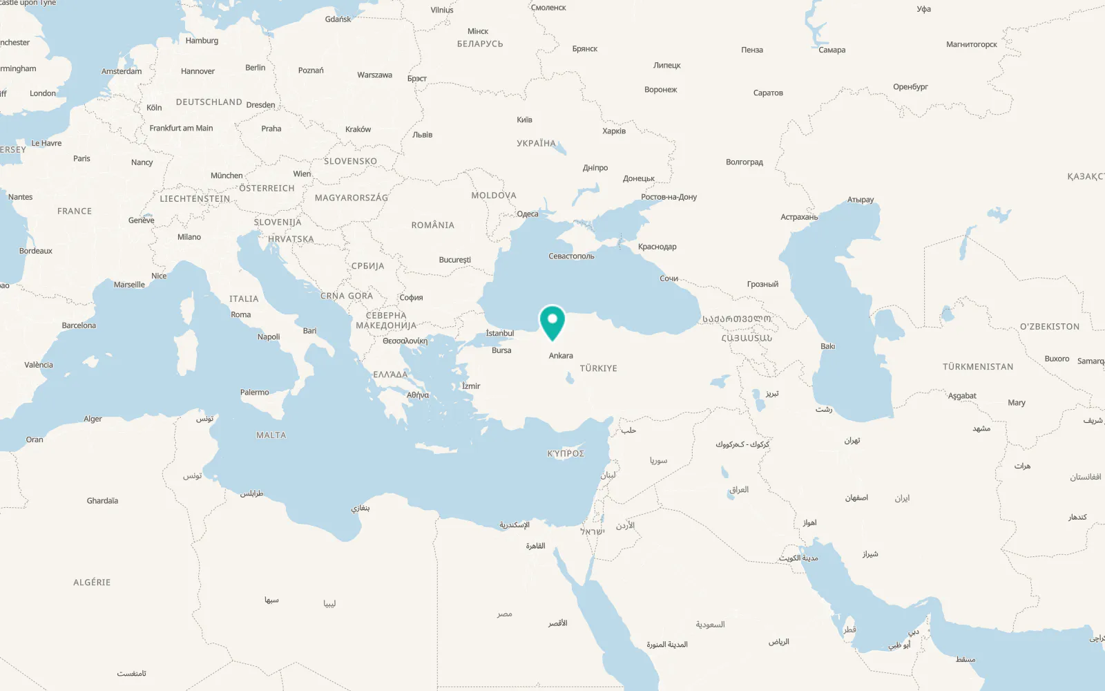 Map of Peçenek