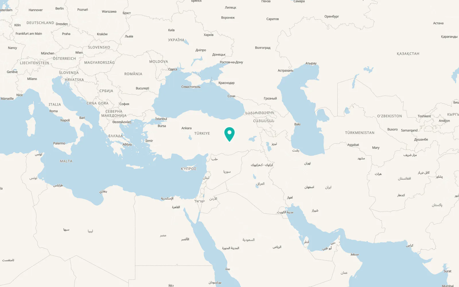 Map of Petekkaya
