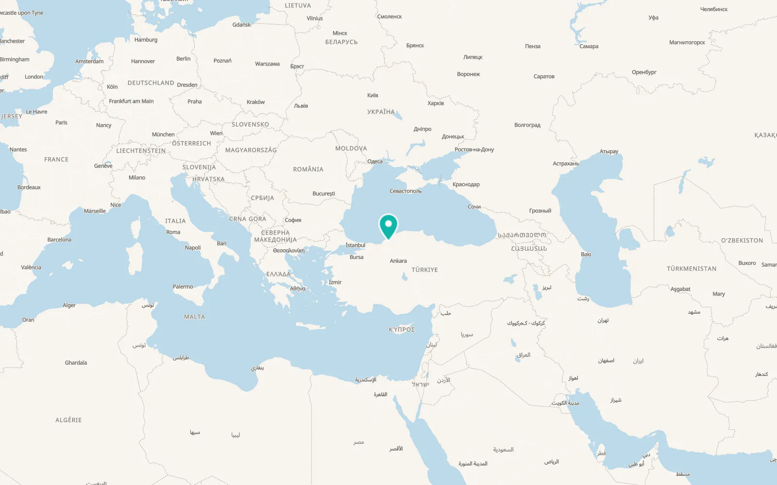 Map of Pınarönü