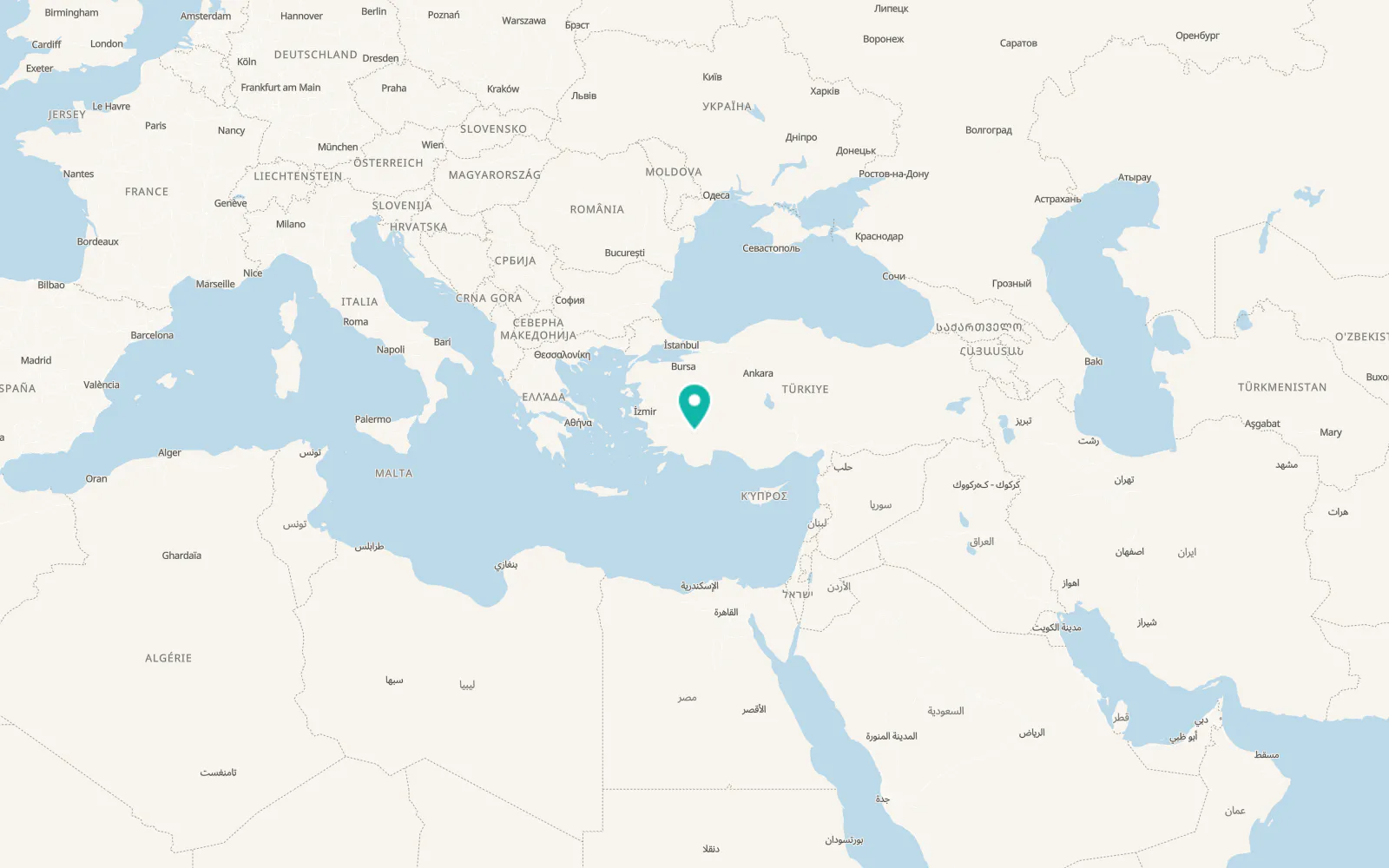 Map of Salda
