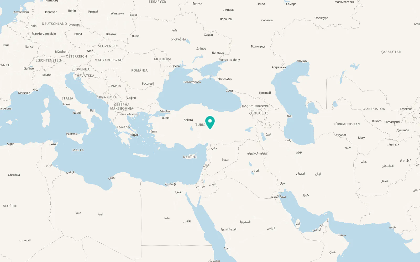 Map of Sarız