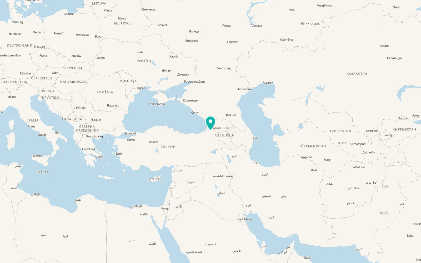 Map of Şavşat