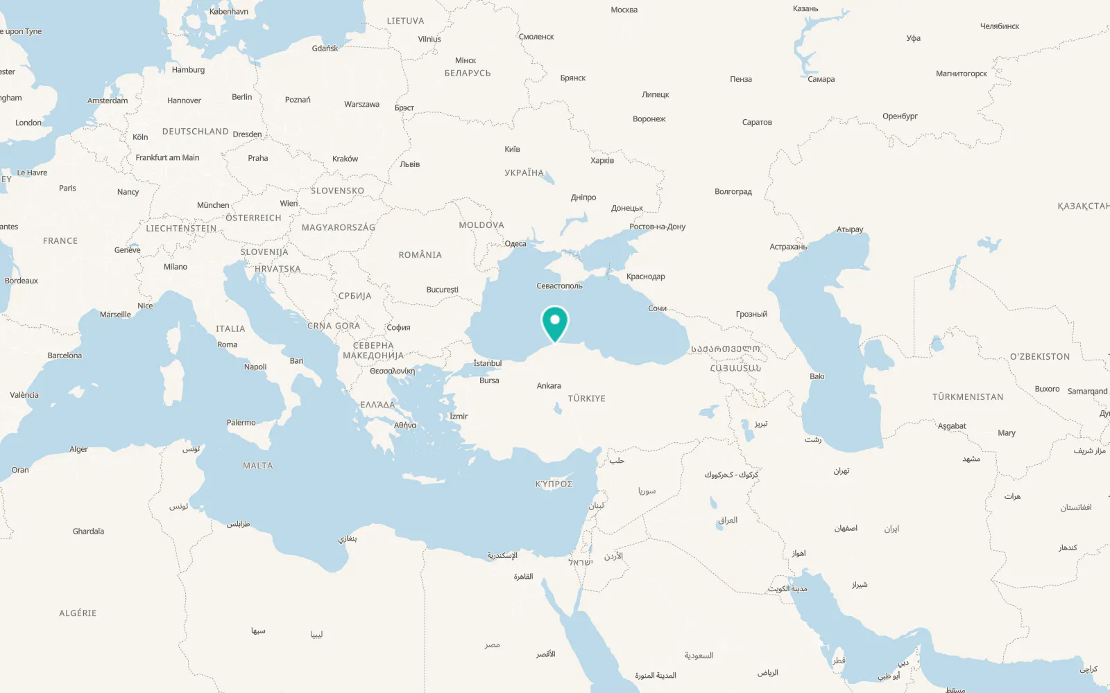 Map of Şenpazar