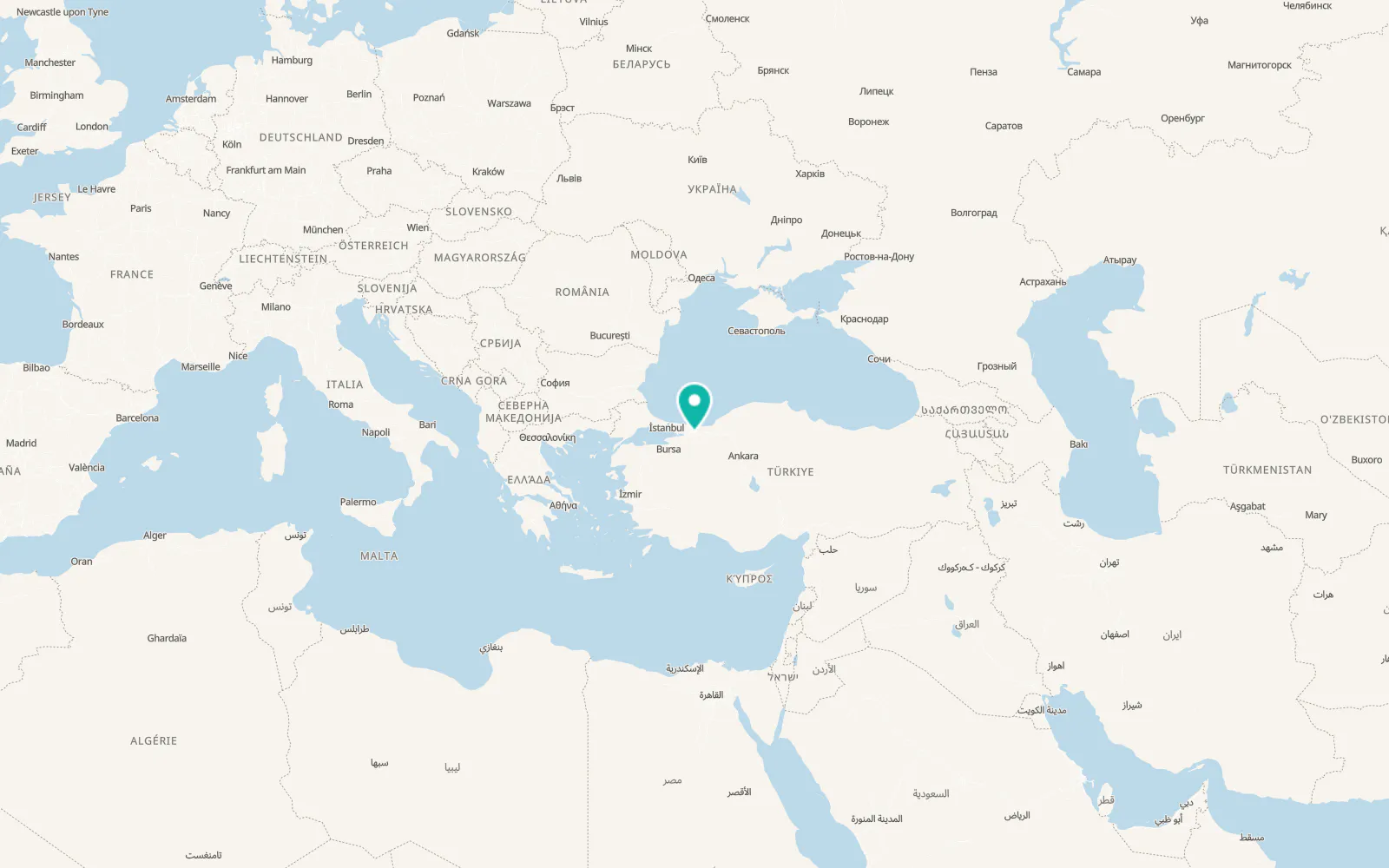 Map of Serdivan