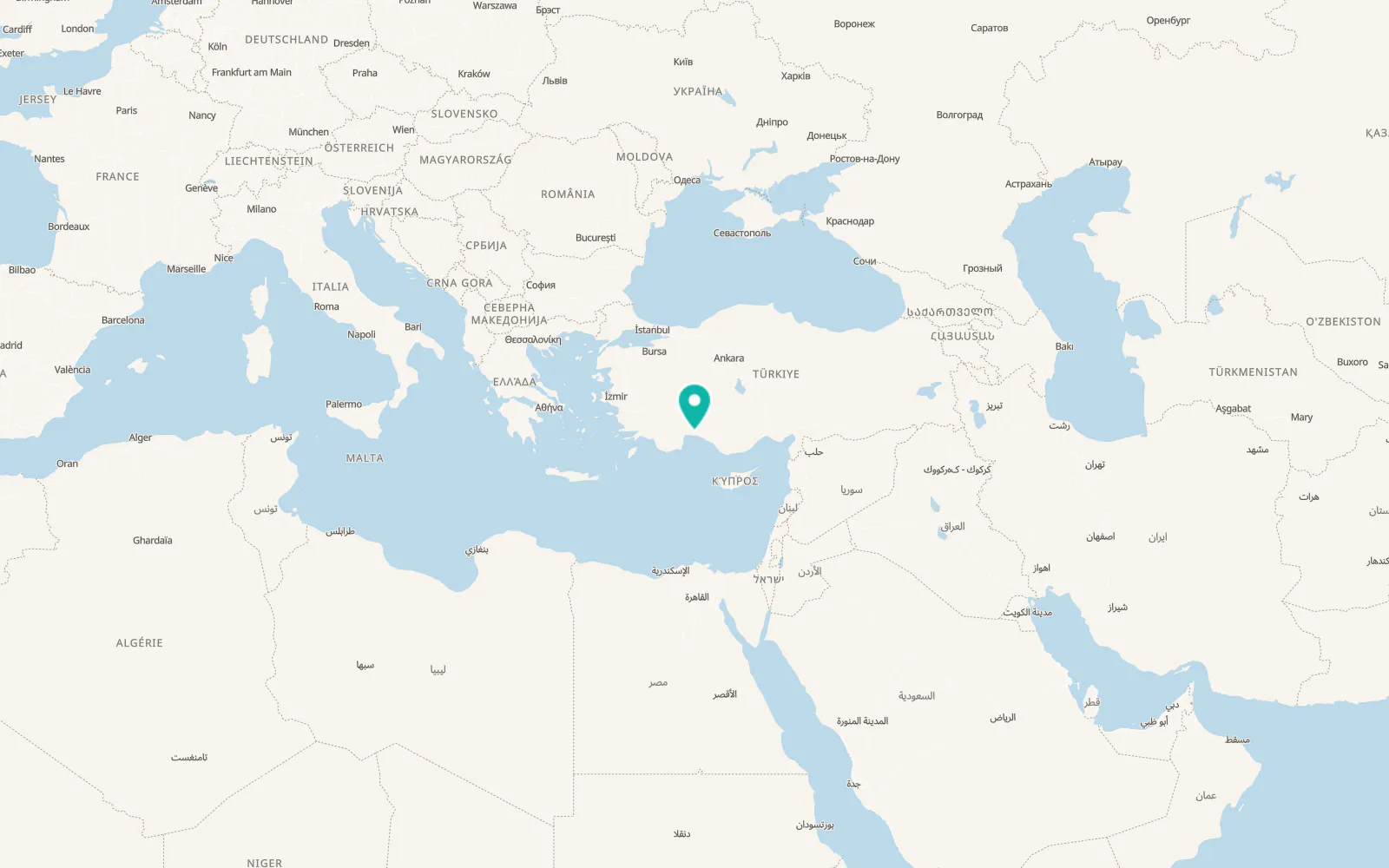 Map of Serik
