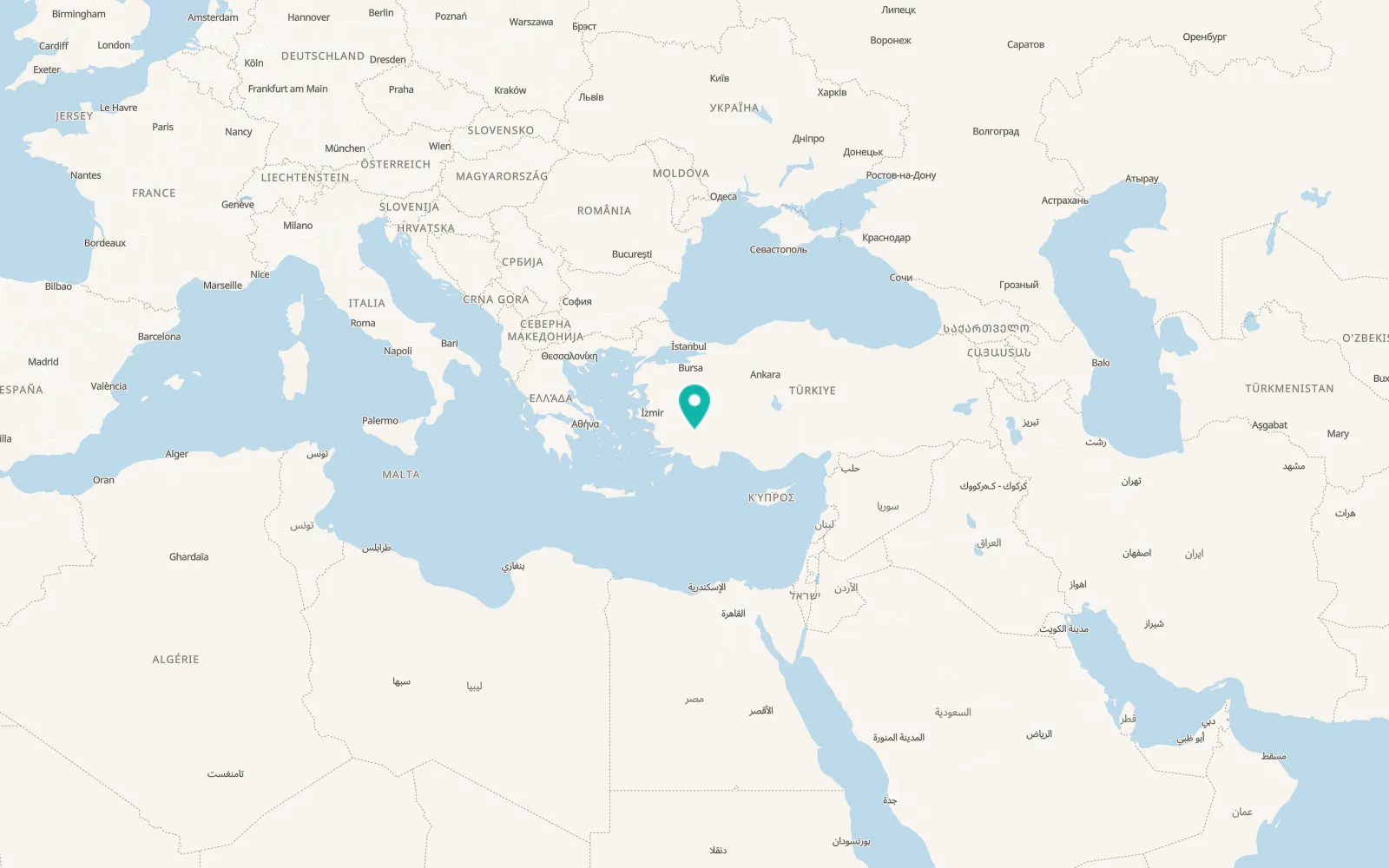 Map of Serinhisar
