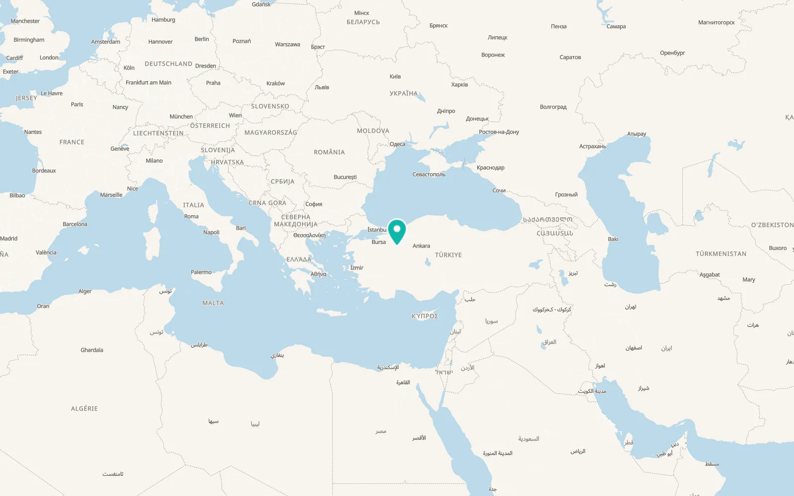 Map of Sevinç