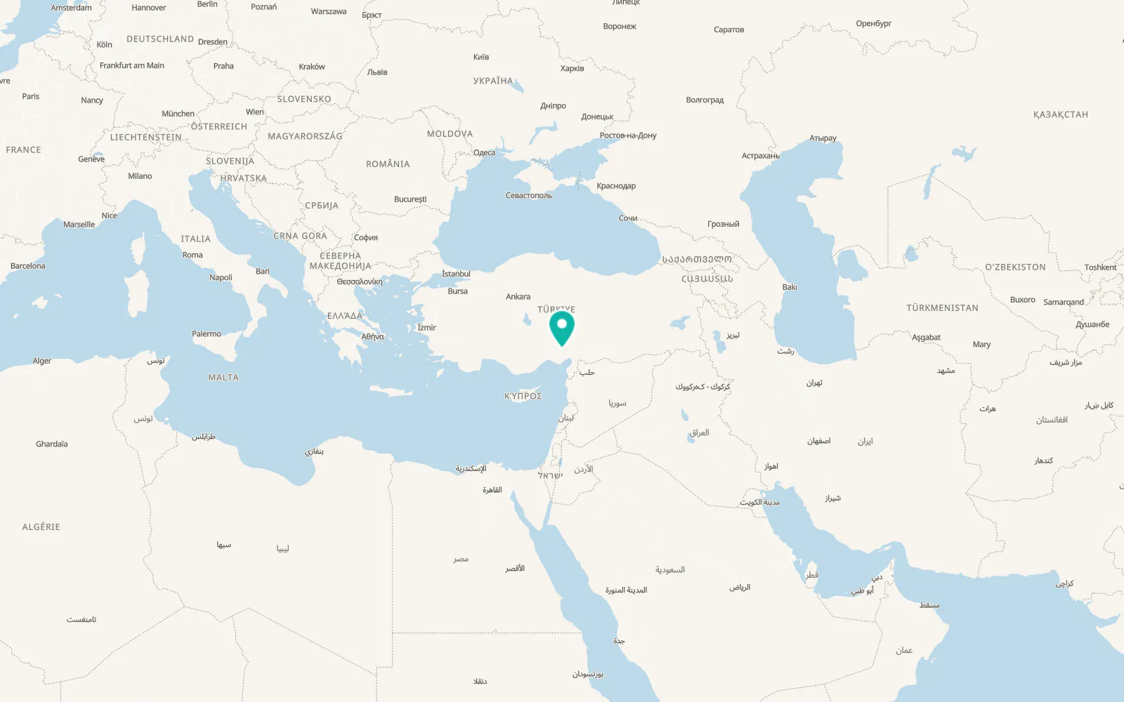 Map of Sevinçli