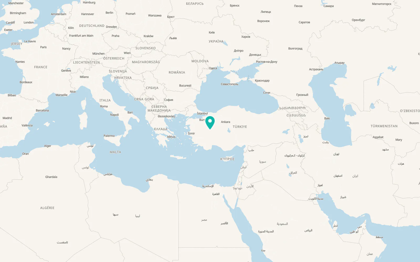 Map of Sinanpaşa