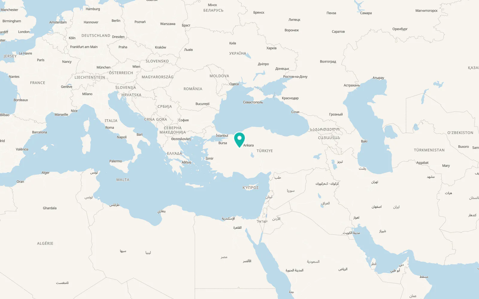 Map of Sivrihisar