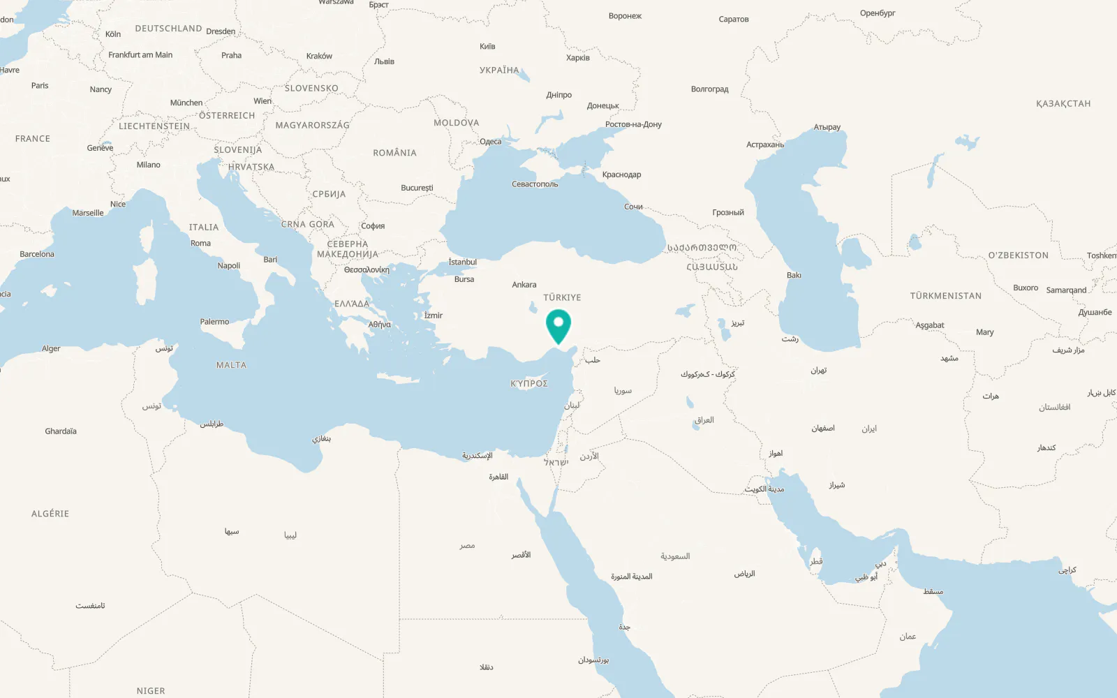 Map of Tabaklar
