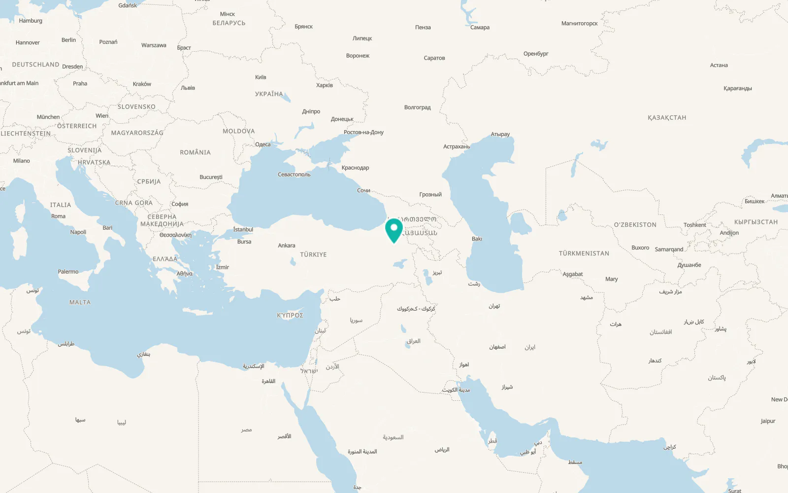 Map of Tahir