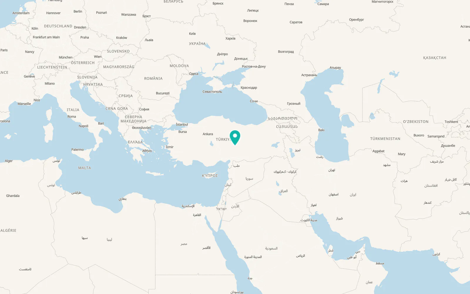 Map of Tanır