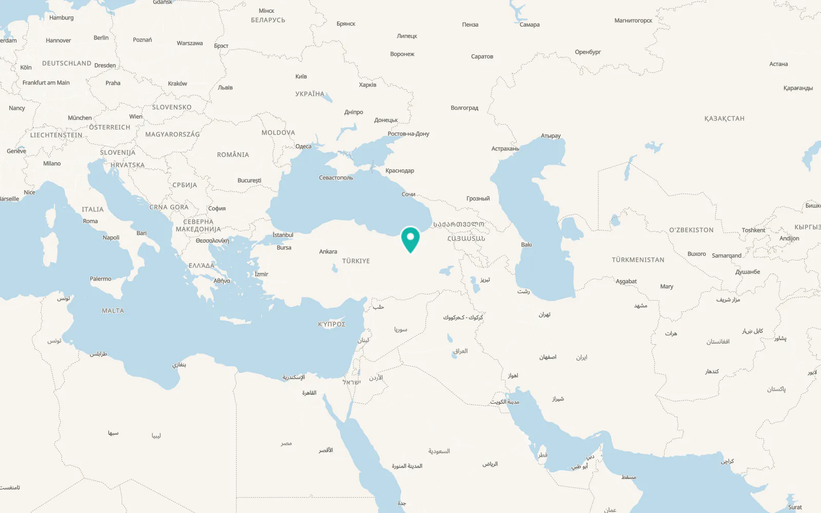 Map of Tanyeri