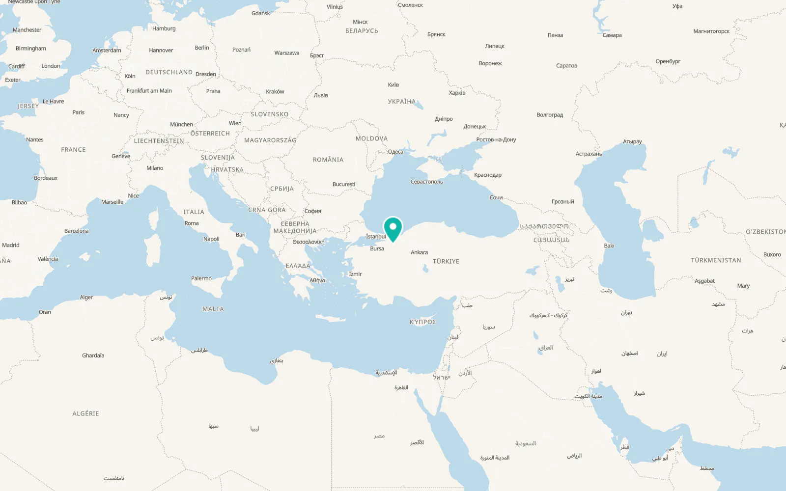 Map of Taraklı