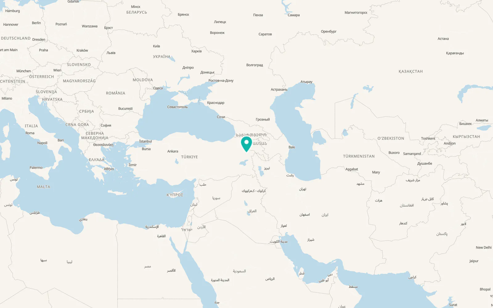 Map of Taşlıçay