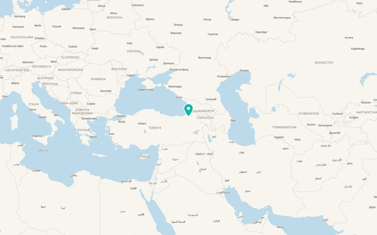 Map of Tekkale