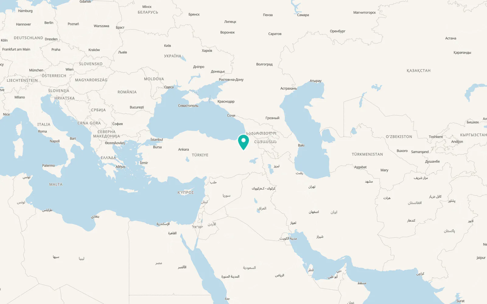 Map of Tekman