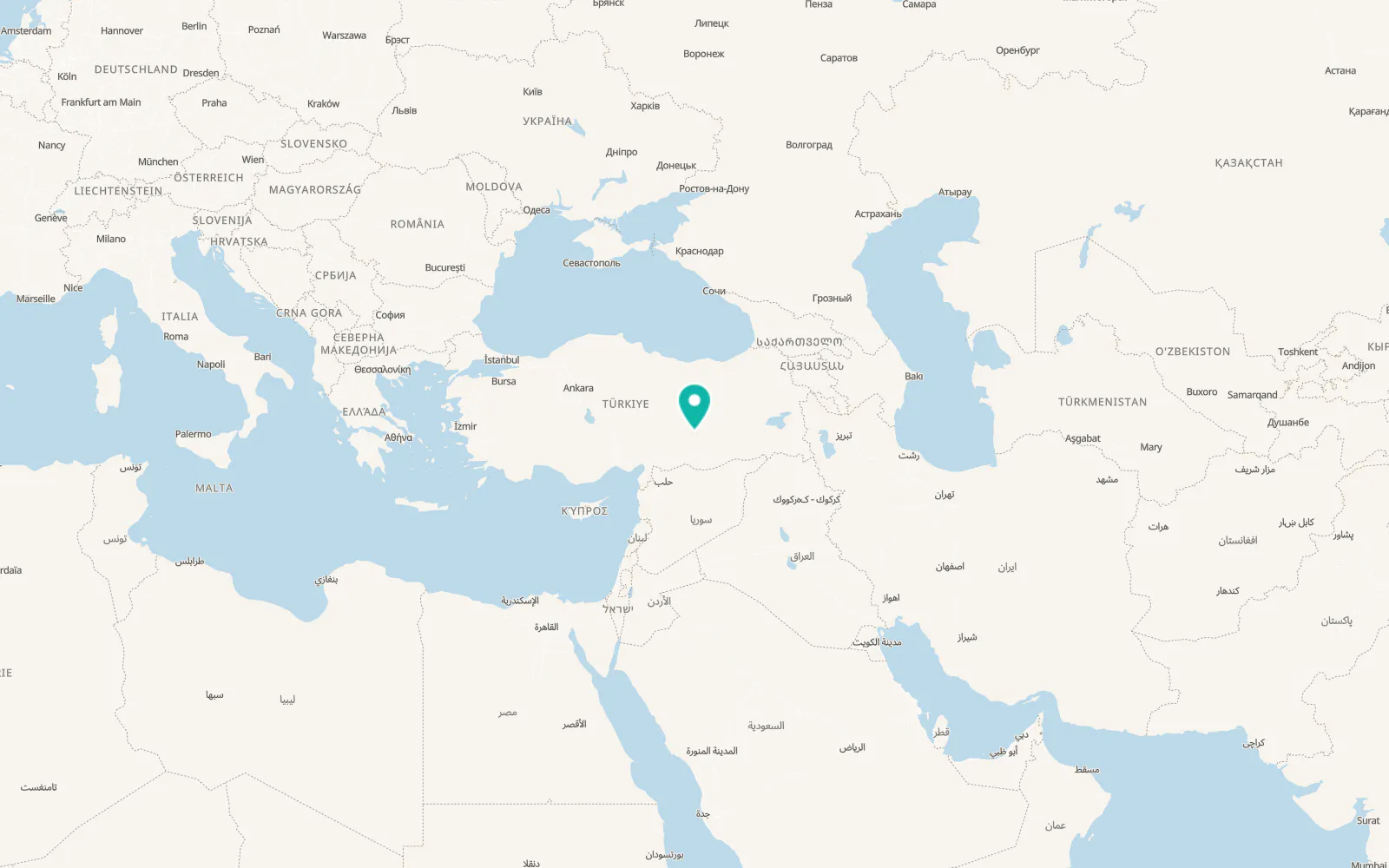Map of Tepehan
