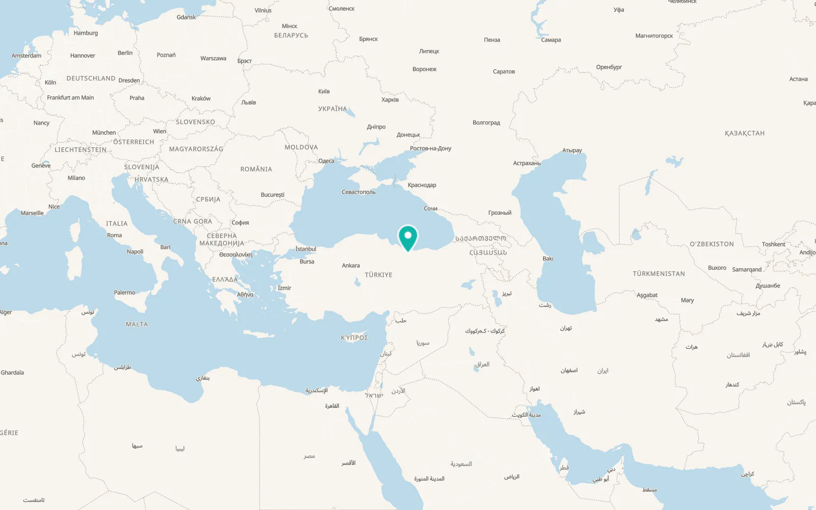 Map of Topçam