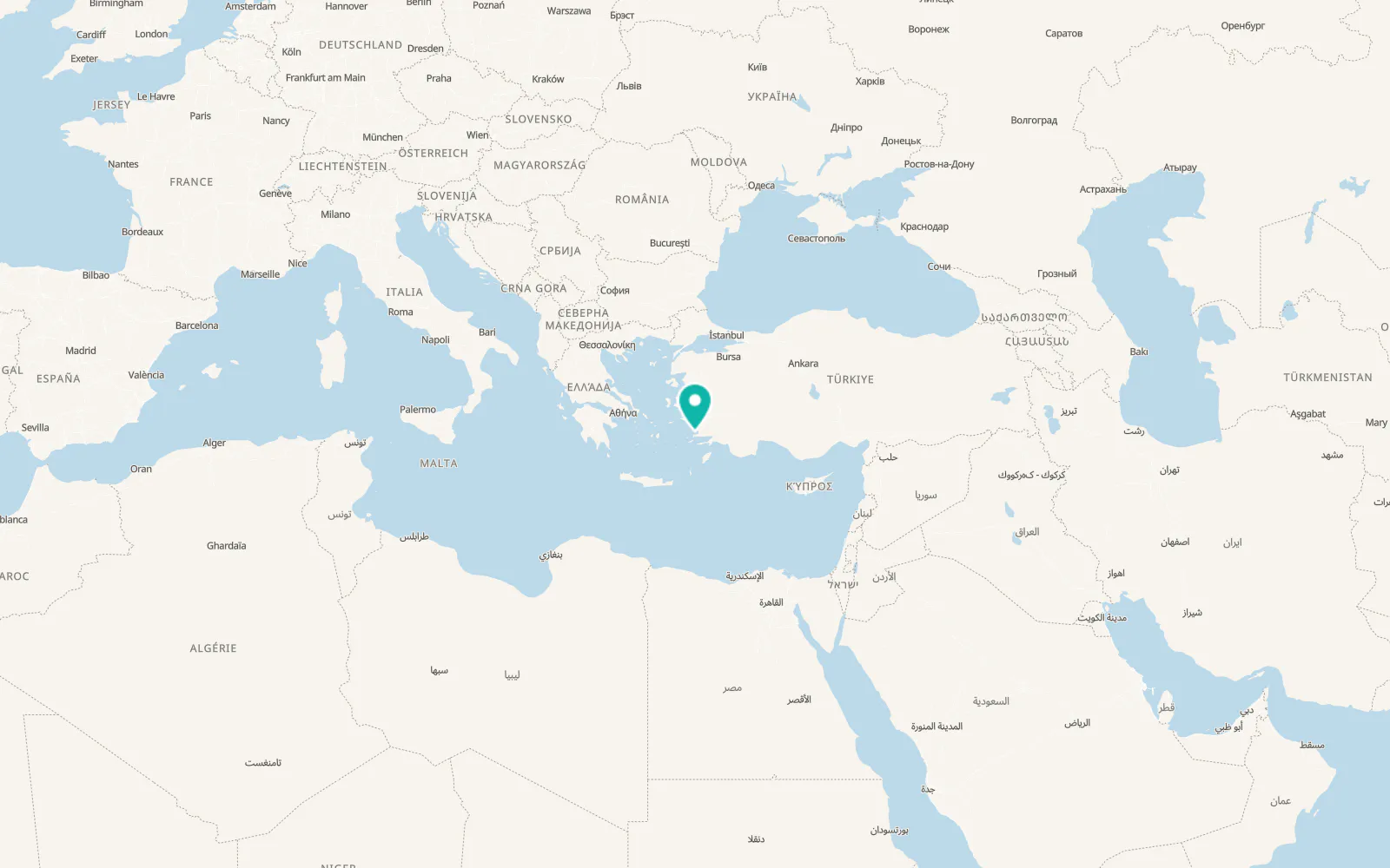 Map of Türkbükü