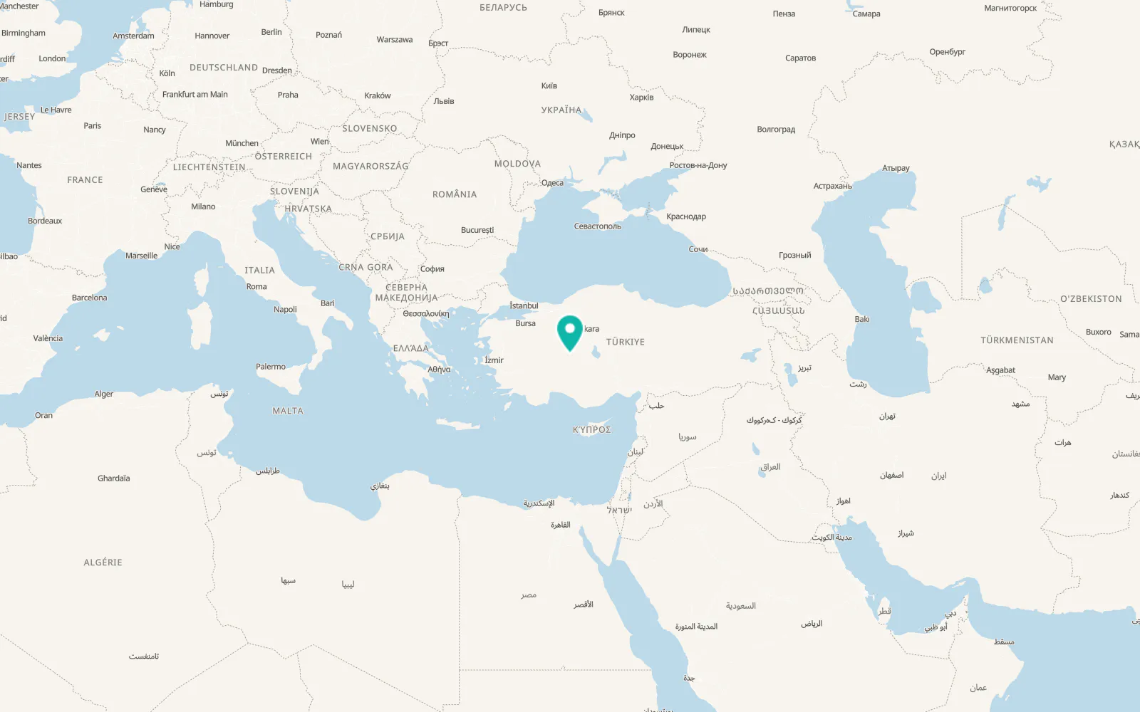 Map of Turgut