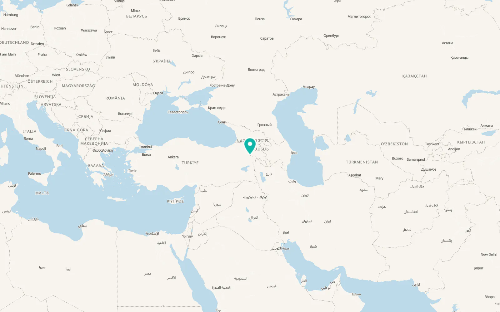 Map of Tuzluca