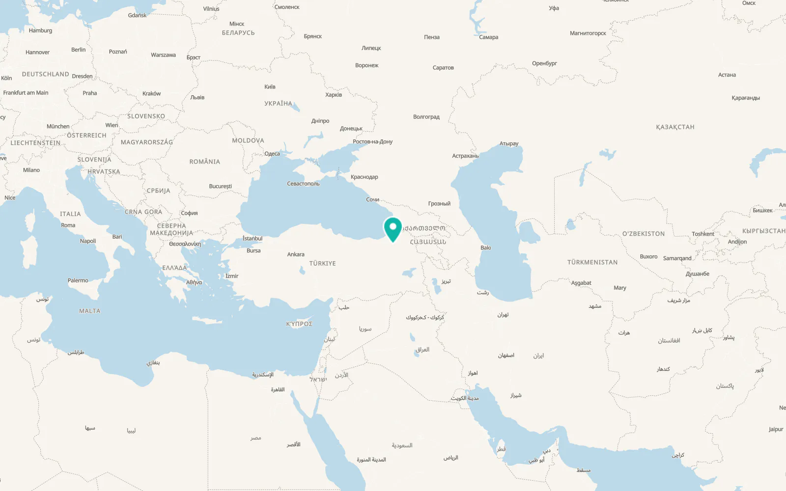 Map of Uzundere
